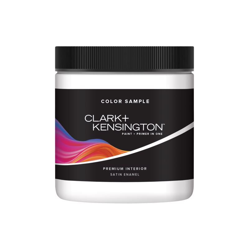 Clark+Kensington Ultra White Water-Based Paint Sample 8 oz