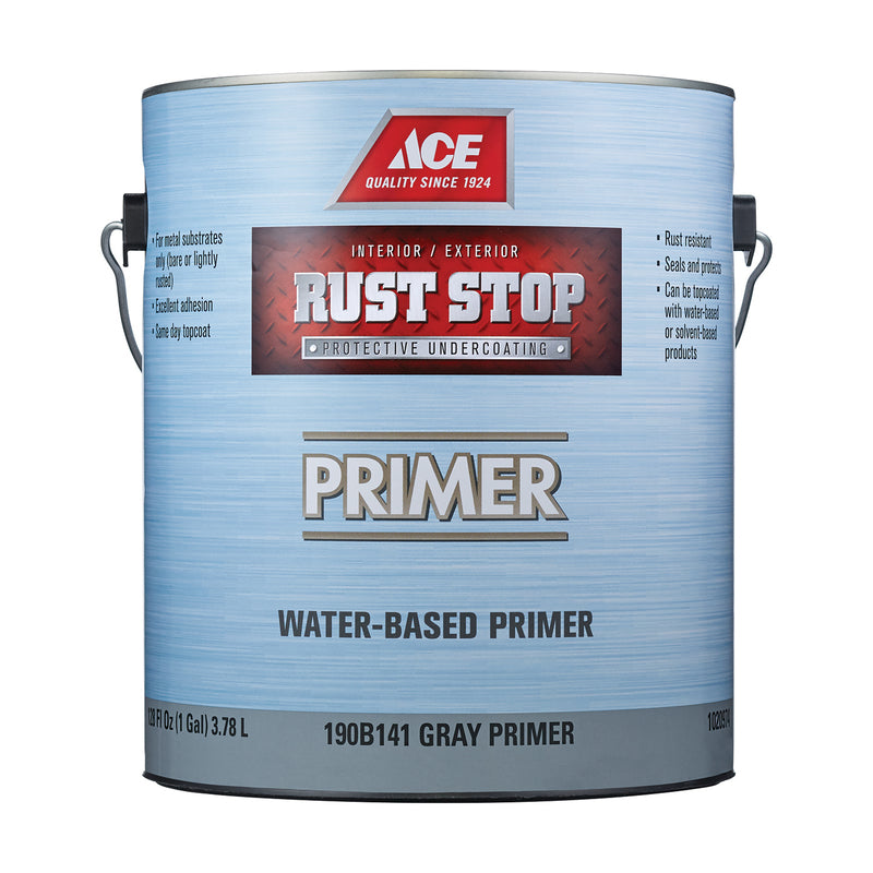 Ace Rust Stop Gray Primer Water-Based Rust Primer 1 gal