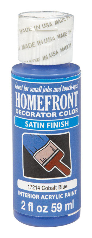 Homefront Satin Cobalt Blue Hobby Paint 2 oz