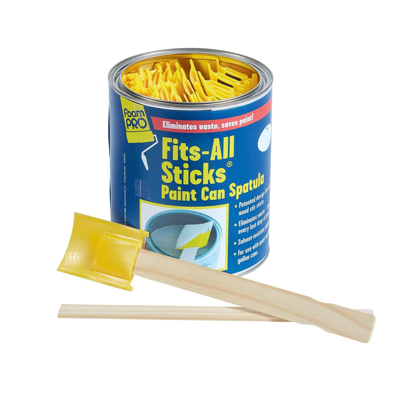Foam Pro Fits-All Sticks Yellow Plastic Paint Spatula