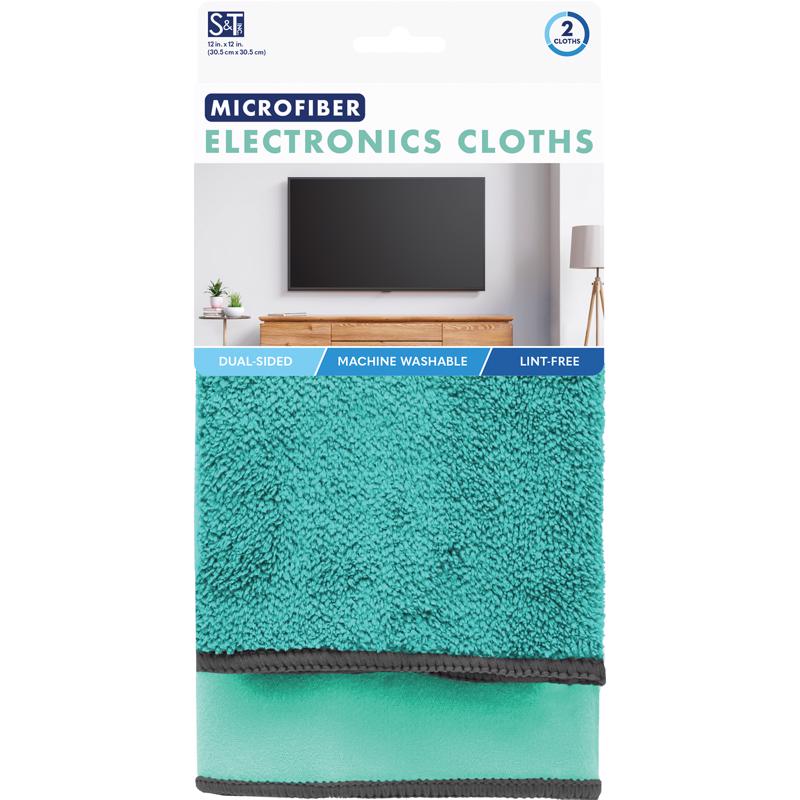 Schroeder & Tremayne Microfiber Cleaning Cloth 12 in. W X 16 in. L 2 pk