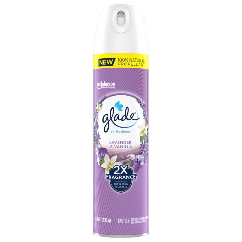 Glade Lavender & Vanilla Scent Air Freshener 8.3 oz Aerosol 1 pk