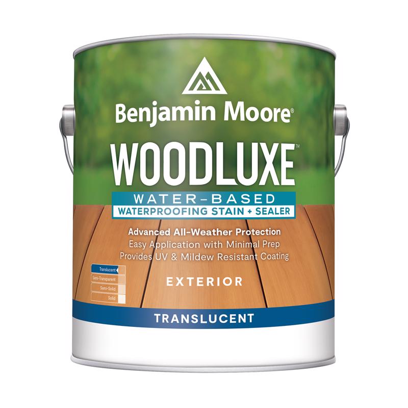 Benjamin Moore Woodluxe Translucent Cedar Water-Based Acrylic Latex Waterproofing Wood Stain and Sea