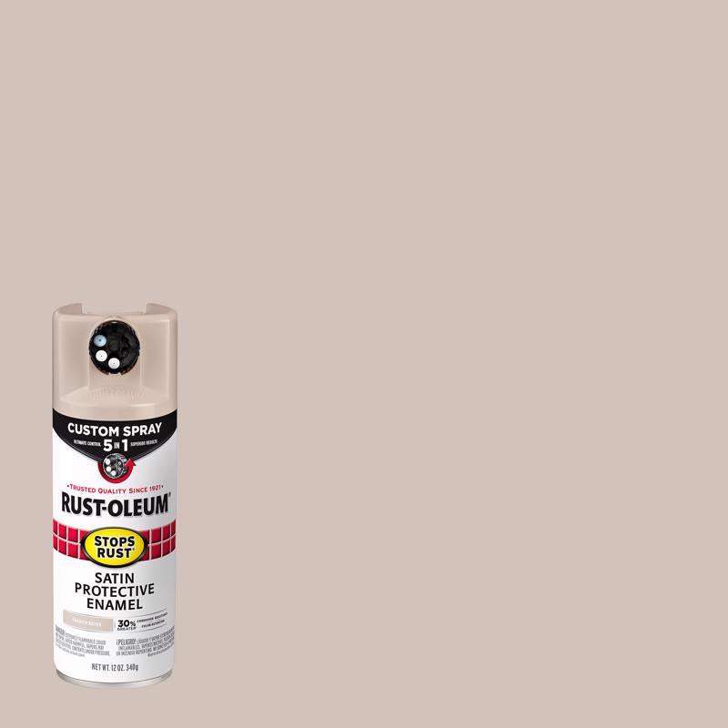 Rust-Oleum Stops Rust 5-in-1 Indoor/Outdoor Satin Beige Oil-Based Oil Modified Alkyd Protective Enam