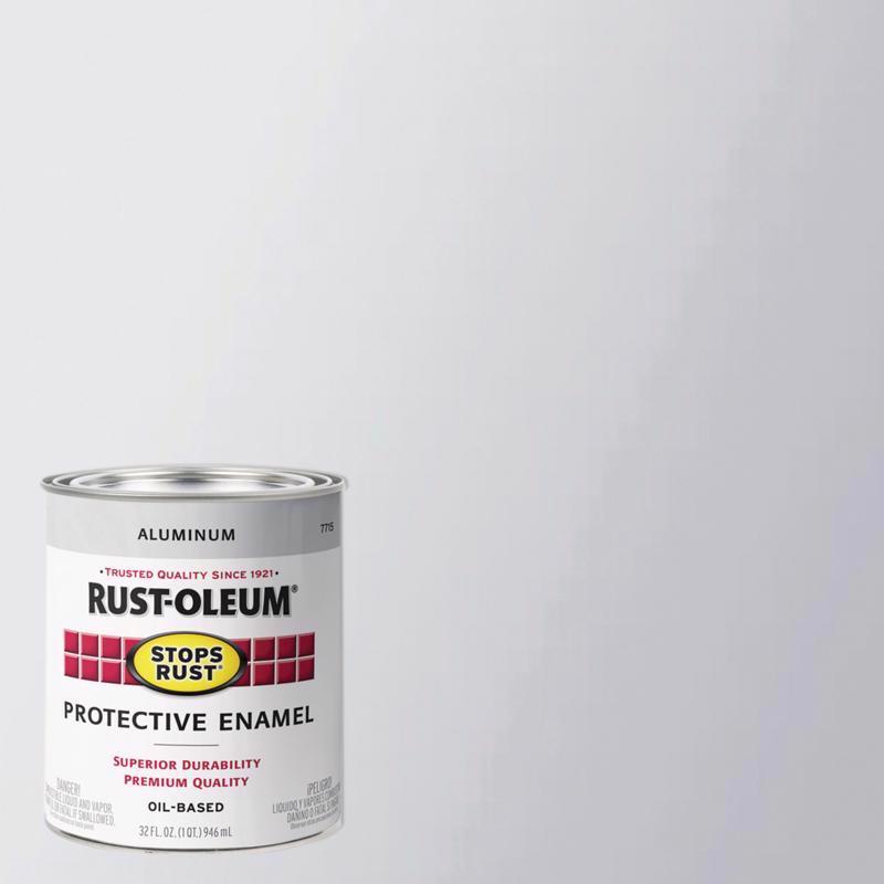 Rust-Oleum Stops Rust Gloss Aluminum Protective Enamel 1 qt