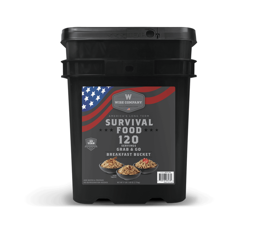120 Serving Breakfast Only Grab and Go Bucket