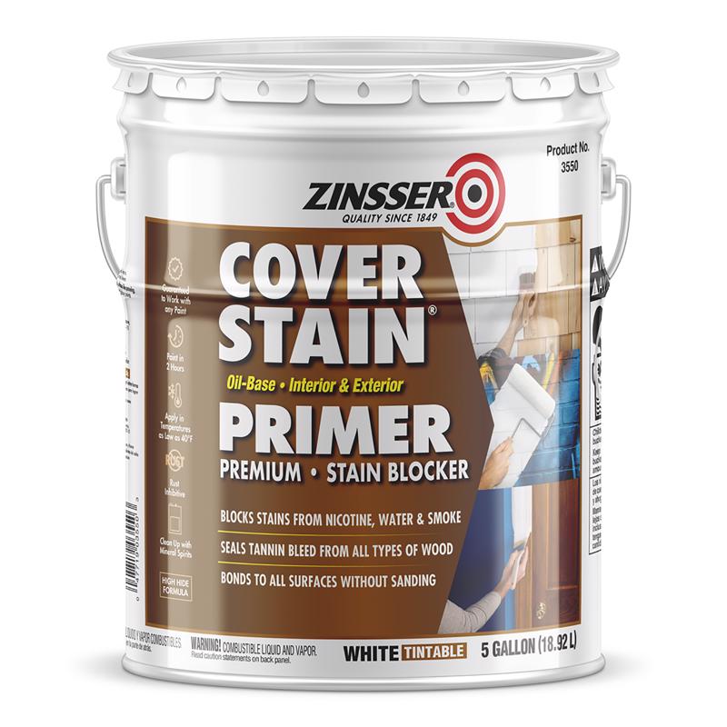 Zinsser Cover Stain White Oil-Based Alkyd Primer and Sealer 5 gal