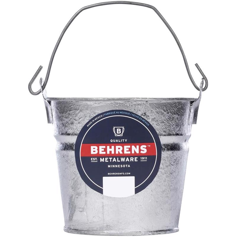Behrens 2 qt Galvanized Pail Silver