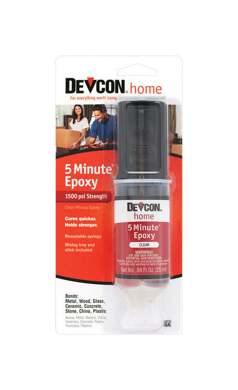 Devcon 5 Minute High Strength Clear Epoxy 0.84 oz