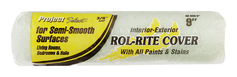 Project Select Rol-Rite Polyester 9 in. W X 3/8 in. Regular Paint Roller Cover 1 pk