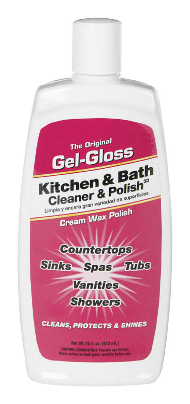 Gel-Gloss No Scent Kitchen and Bathroom Cleaner Liquid 16 fl. oz.