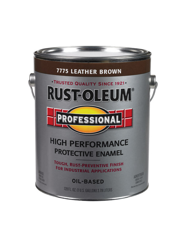Rust-Oleum Professional Indoor and Outdoor Gloss Leather Brown Oil-Based Protective Enamel 1 gal