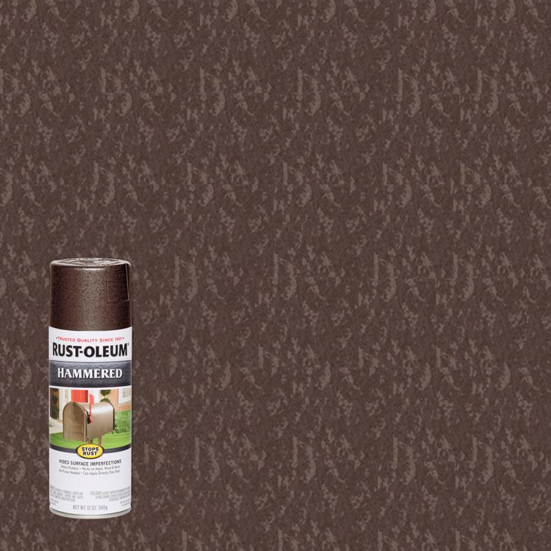 Rust-Oleum Stops Rust Hammered Brown Spray Paint 12 oz