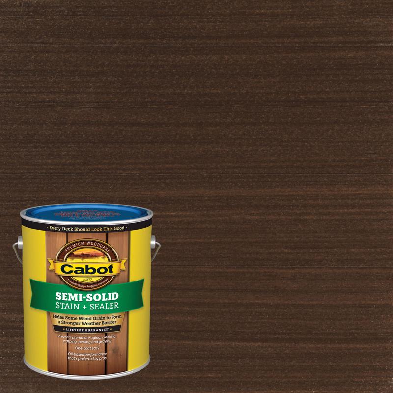 Cabot Semi-Solid Low VOC Semi-Solid Cordovan Brown Oil-Based Deck and Siding Stain 1 gal