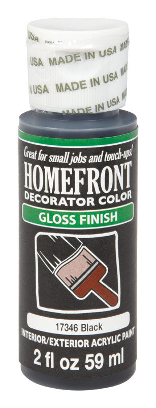 Homefront Gloss Black Hobby Paint 2 oz