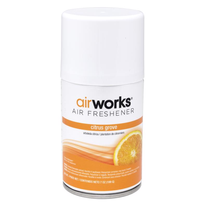 AirWorks Citrus Grove Scent Air Freshener 7 oz Aerosol 12 pk