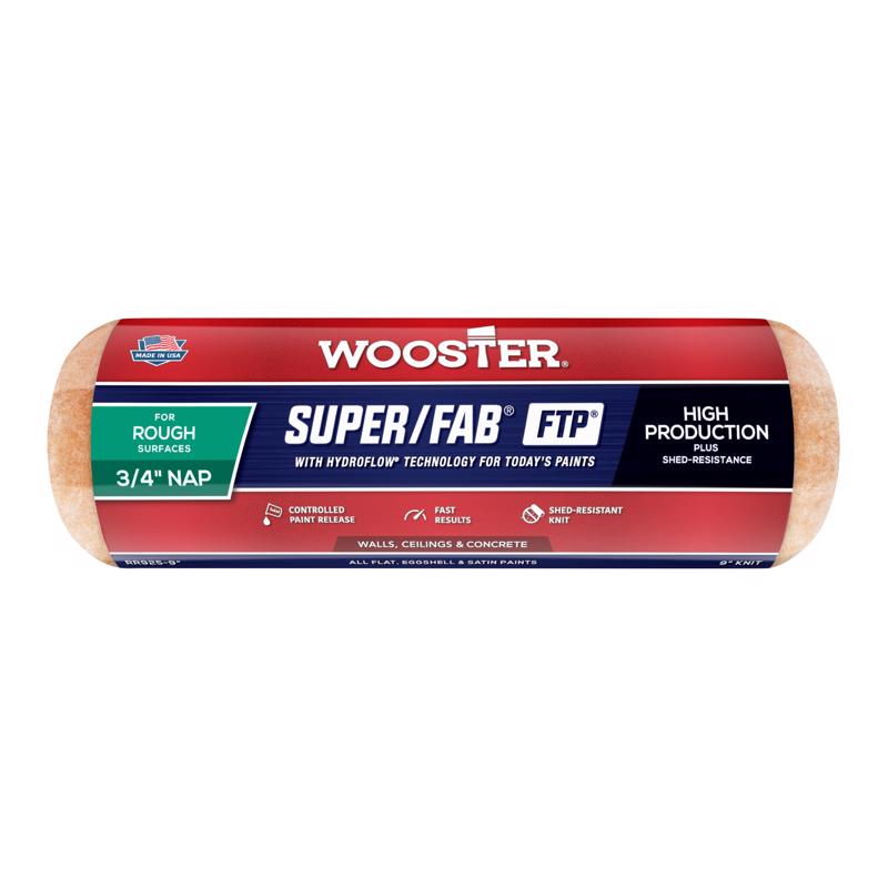 Wooster Super/Fab FTP Synthetic Blend 9 in. W X 3/4 in. Regular Paint Roller Cover 1 pk