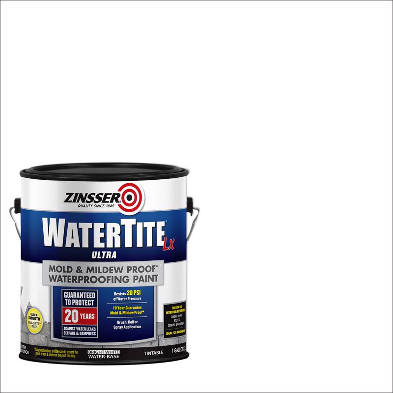 Zinsser WaterTite White Smooth Waterproofing Paint 1 gal