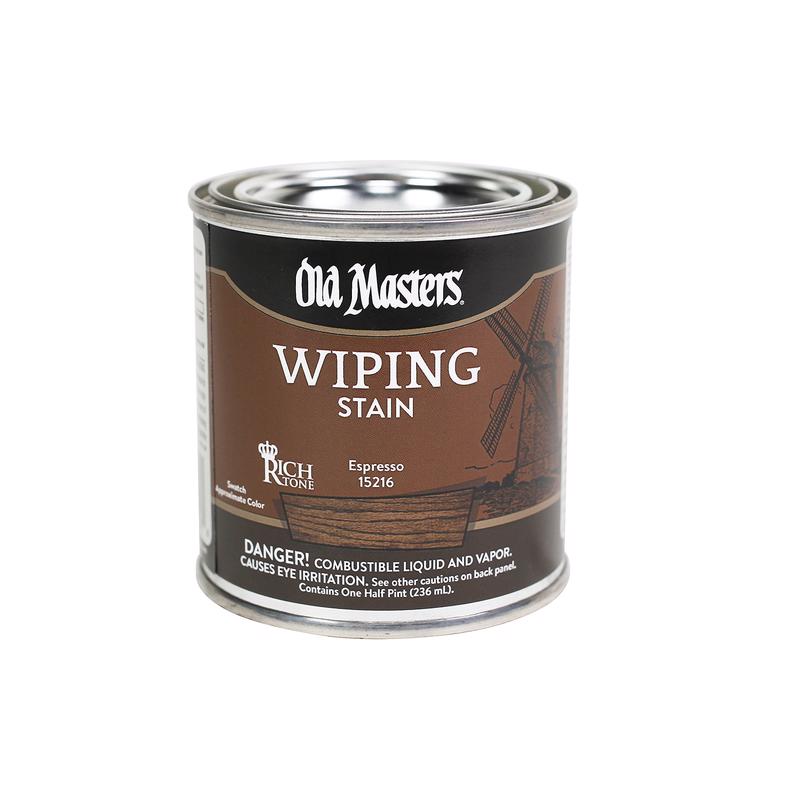 Old Masters Semi-Transparent Espresso Oil-Based Wiping Stain 1/2 pt
