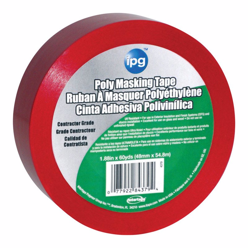 IPG Stucco 1.88 in. W X 60 yd L Red High Strength Masking Tape 1 pk