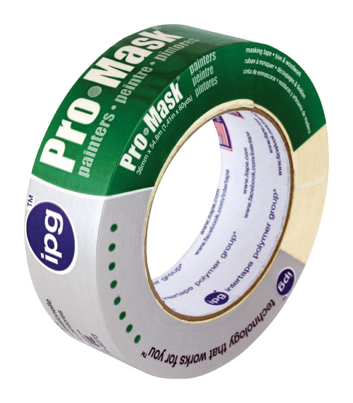IPG Pro-Mask 1.41 in. W X 60 yd L Beige Medium Strength Masking Tape 1 pk