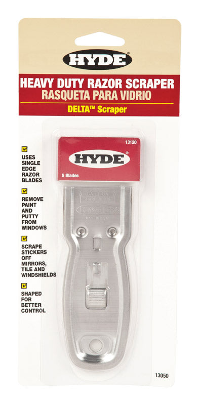 Hyde Delta 1-1/2 in. W Carbon Steel Single-Edge Razor Scraper