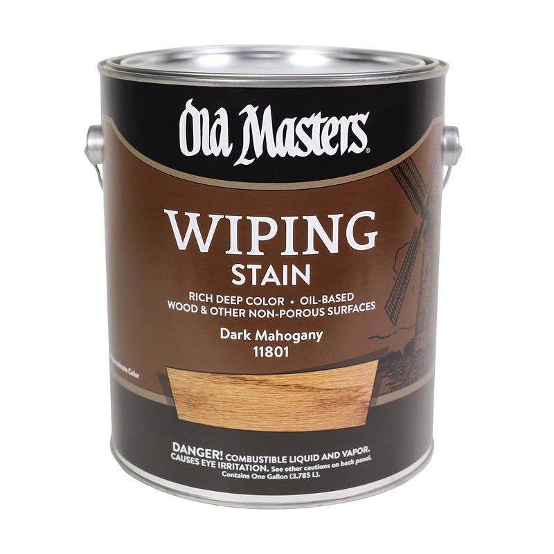 Old Masters Semi-Transparent Dark Mahogany Oil-Based Wiping Stain 1 gal
