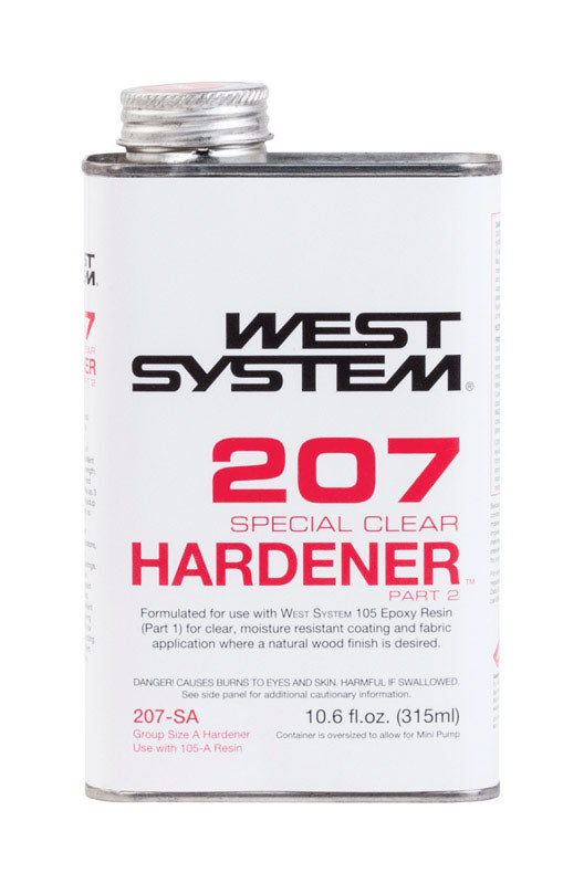 West System 207 Hardener Extra Strength Epoxy Clear Special Clear Curing Agent 10.6 oz