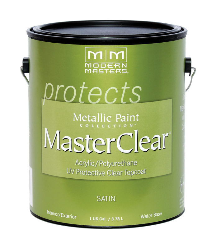 Modern Masters MasterClear Satin Clear Water-Based Protective Topcoat Interior 1 gal
