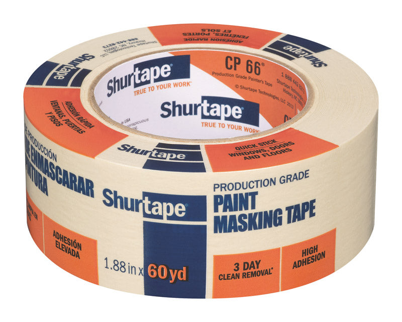 Shurtape CP 66 1.88 in. W X 60 yd L Beige High Strength Painter's Tape 1 pk