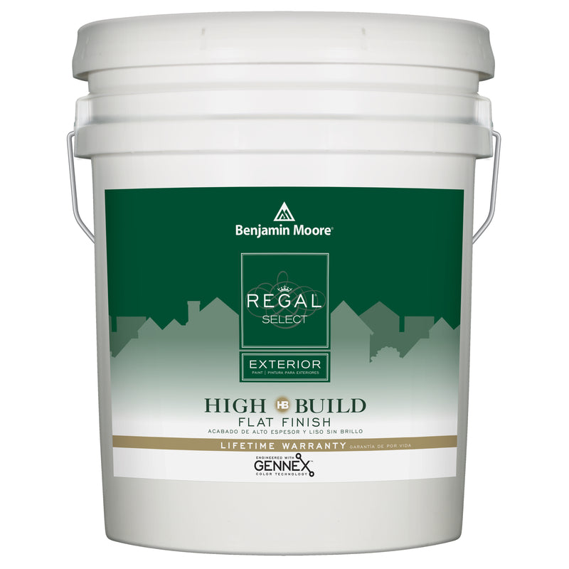 Benjamin Moore Regal Select Flat White Paint Exterior 5 gal