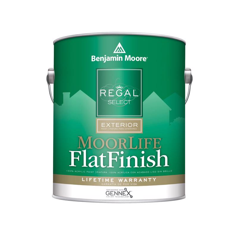Benjamin Moore Regal Select Flat White Water-Based Paint Exterior 1 gal