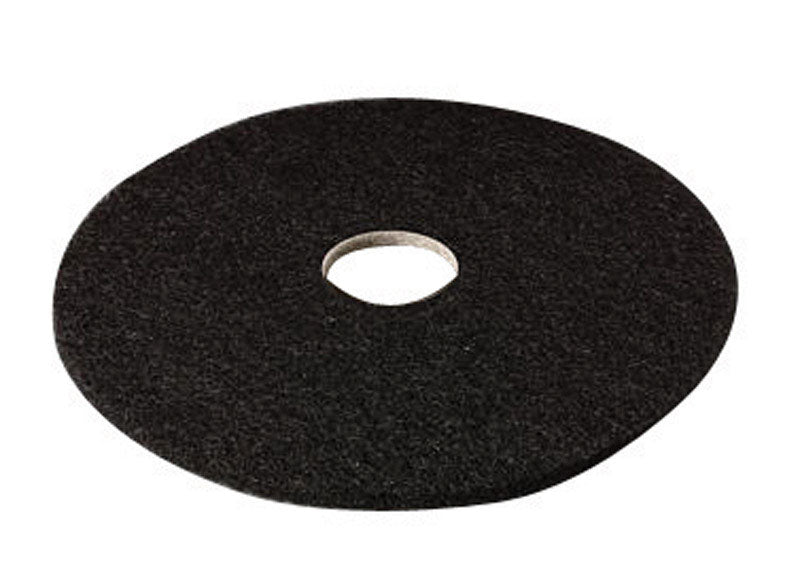 3M 17 in. D Non-Woven Natural/Polyester Fiber Floor Pad Disc Black