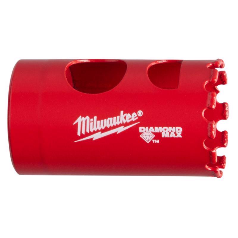 Milwaukee Diamond Max 1-1/8 in. Diamond Grit Glass, Porcelain, Tile, and Stone 2-1/2 in. L Hole Saw