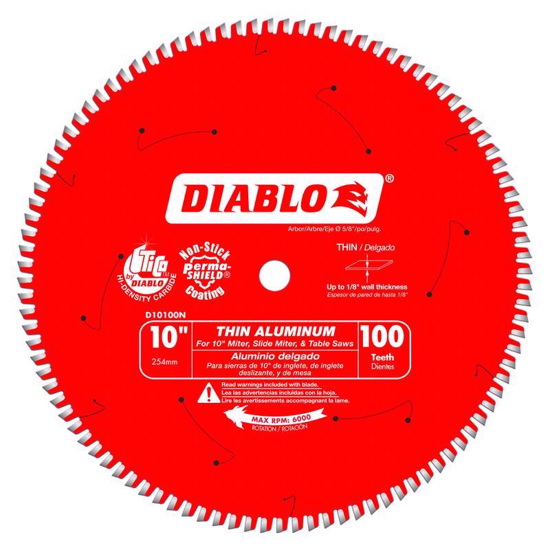 Diablo 10 in. D X 5/8 in. TiCo Hi-Density Carbide Circular Saw Blade 100 teeth 1 pk