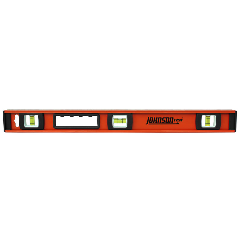 Johnson 24 in. Aluminum Heavy Duty I-Beam Level 3 vial