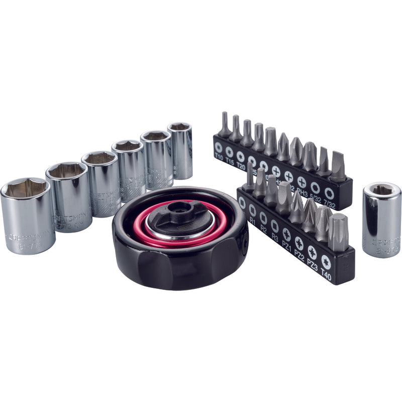 Craftsman 1/4 in. drive Palm Socket and Ratchet Set 26 pc