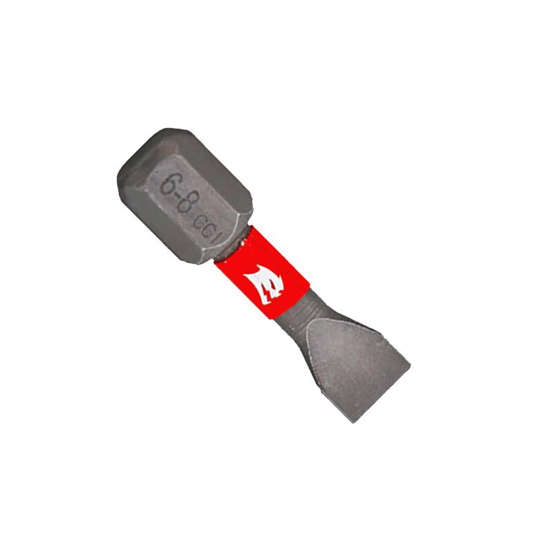 Diablo Slotted SL6-8 X 1 in. L Driver Bit Black Oxide 2 pk