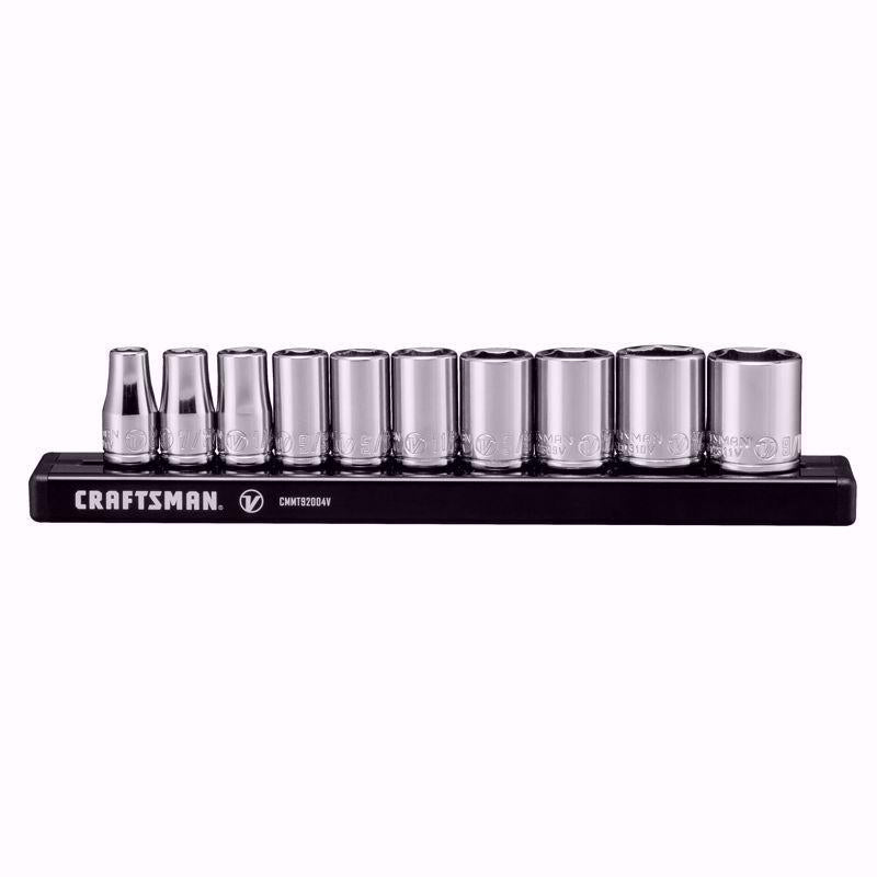 Craftsman V-Series 1/4 in. drive SAE 6 Point Socket Set 10 pc