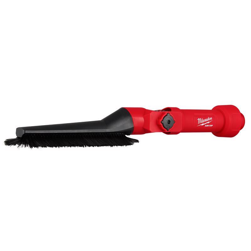 Milwaukee AIR-TIP 1-1/4 in. - 2-1/2 in. Shop Low Profile Pivoting Wet/Dry Vac Brush 1 pc