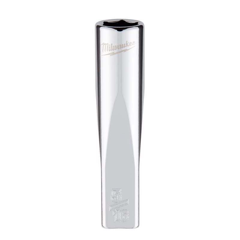 Milwaukee 5/16 in. X 1/4 in. drive SAE 6 Point Standard Deep Socket 1 pc