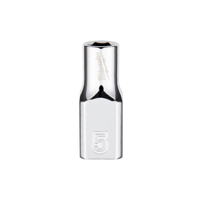 Milwaukee 5 mm X 1/4 in. drive Metric 6 Point Standard Socket 1 pc