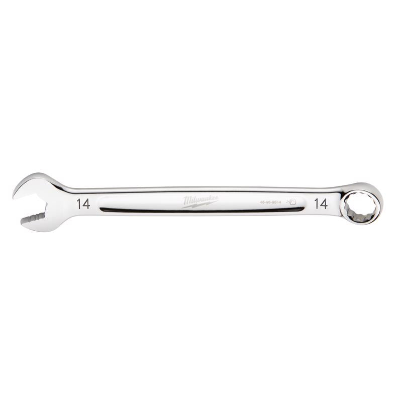 Milwaukee Max Bite 14 mm 6 and 12 Point Metric Combination Wrench 1.25 in. L 1 pc