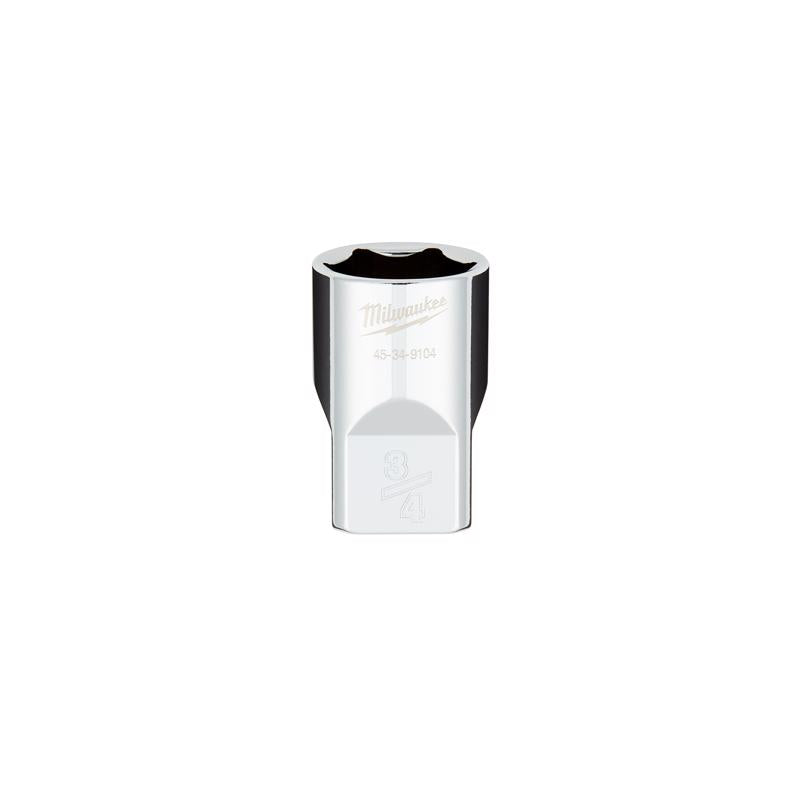 Milwaukee 3/4 in. X 1/2 in. drive SAE 6 Point Standard Standard Socket 1 pc
