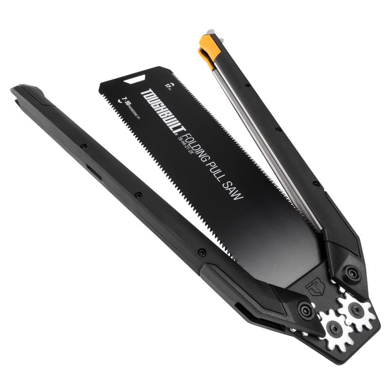 ToughBuilt 9.75 in. Steel Folding Pull Saw 17 TPI Fine 1 pc