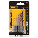 DeWalt Black & Gold High Speed Steel Impact Ready Drill Bit Set Hex Shank 7 pc