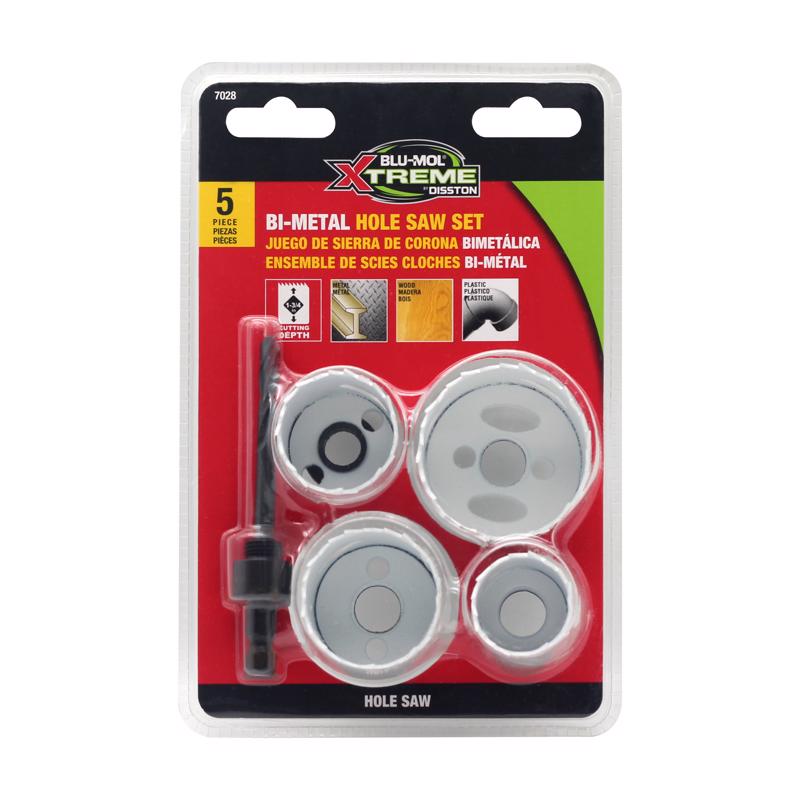 Blu-Mol Xtreme Bi-Metal 1/4 in. D Hole Saw Set