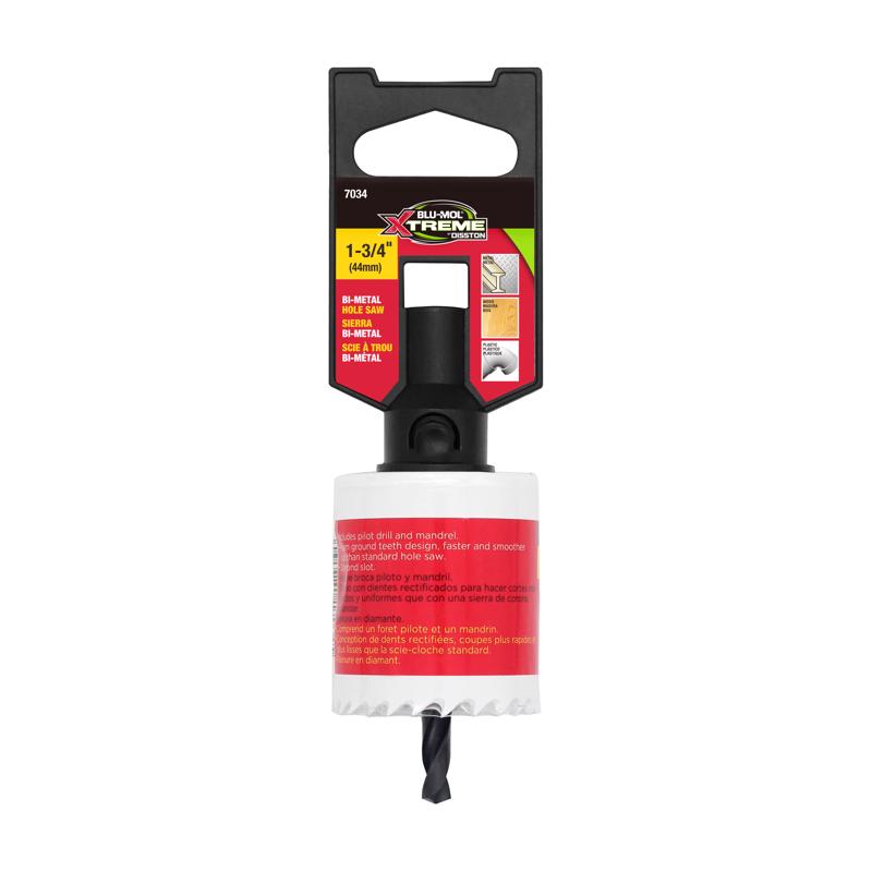 Blu-Mol Xtreme 1-3/4 in. Bi-Metal 1/4 in. D Hole Saw