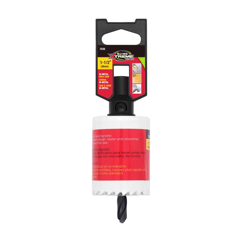 Blu-Mol Xtreme 1-1/2 in. Bi-Metal 1/4 in. D Hole Saw