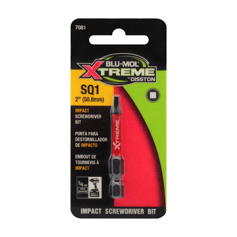 Blu-Mol Xtreme Square 1 X 2 in. L Screwdriver Bit S2 Tool Steel 2 pc